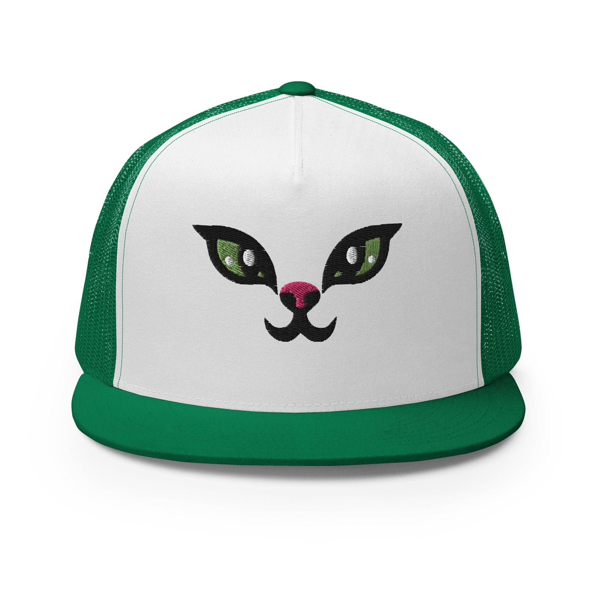 Kitten Face Mesh Trucker Cap