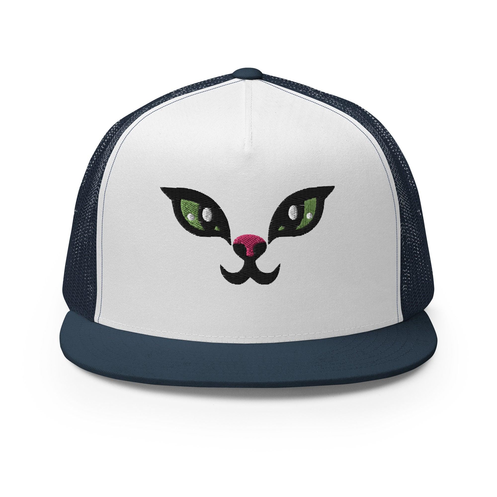 Kitten Face Mesh Trucker Cap