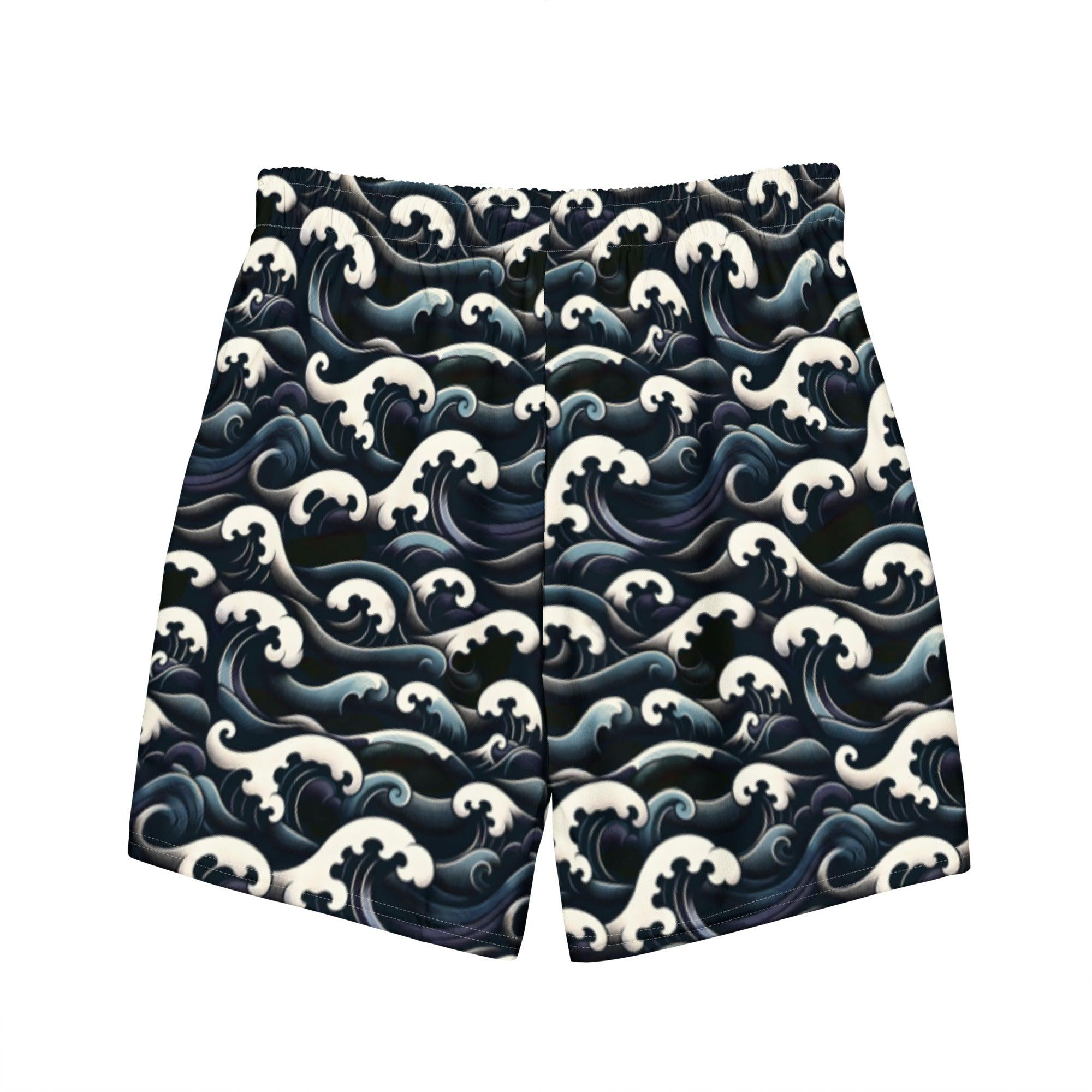 Midnight Blue Wave Trunks