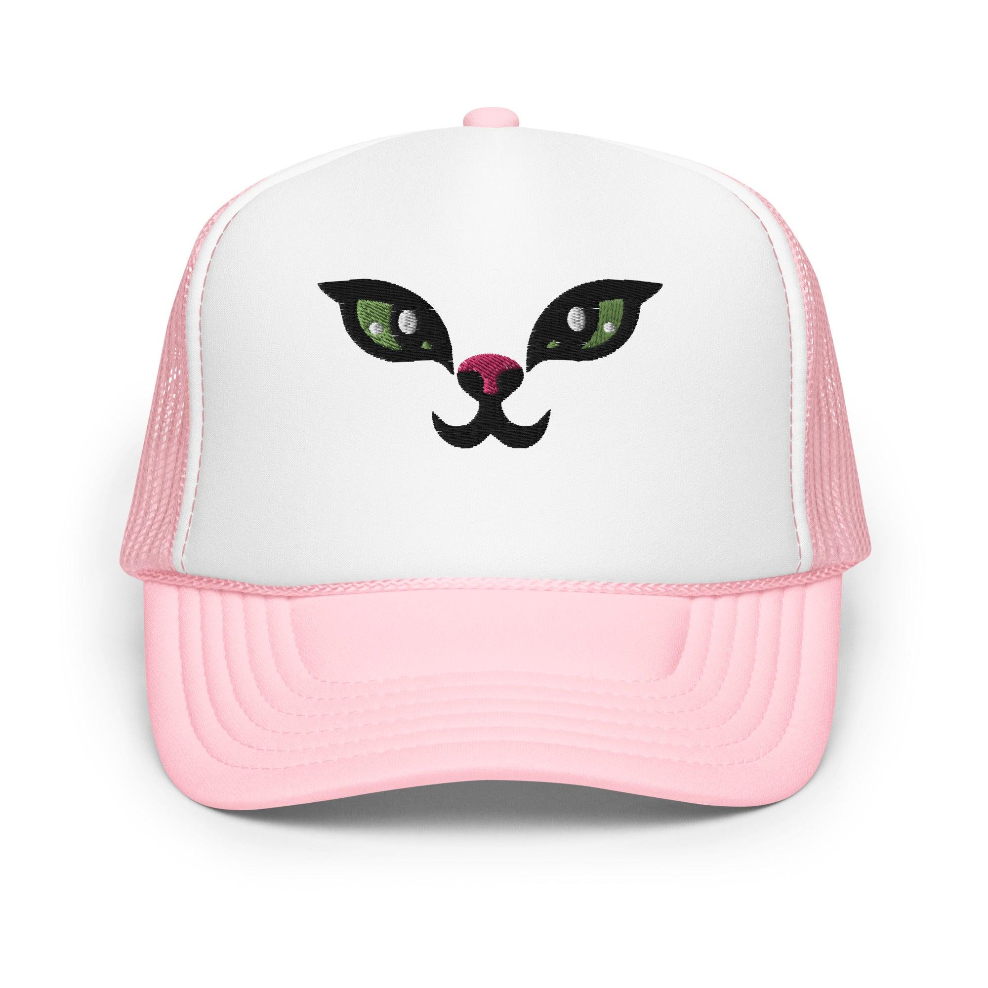 Kitten Face Foam Trucker Hat