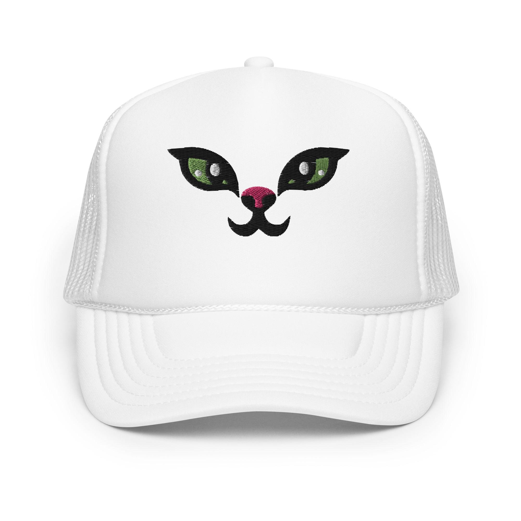 Kitten Face Foam Trucker Hat