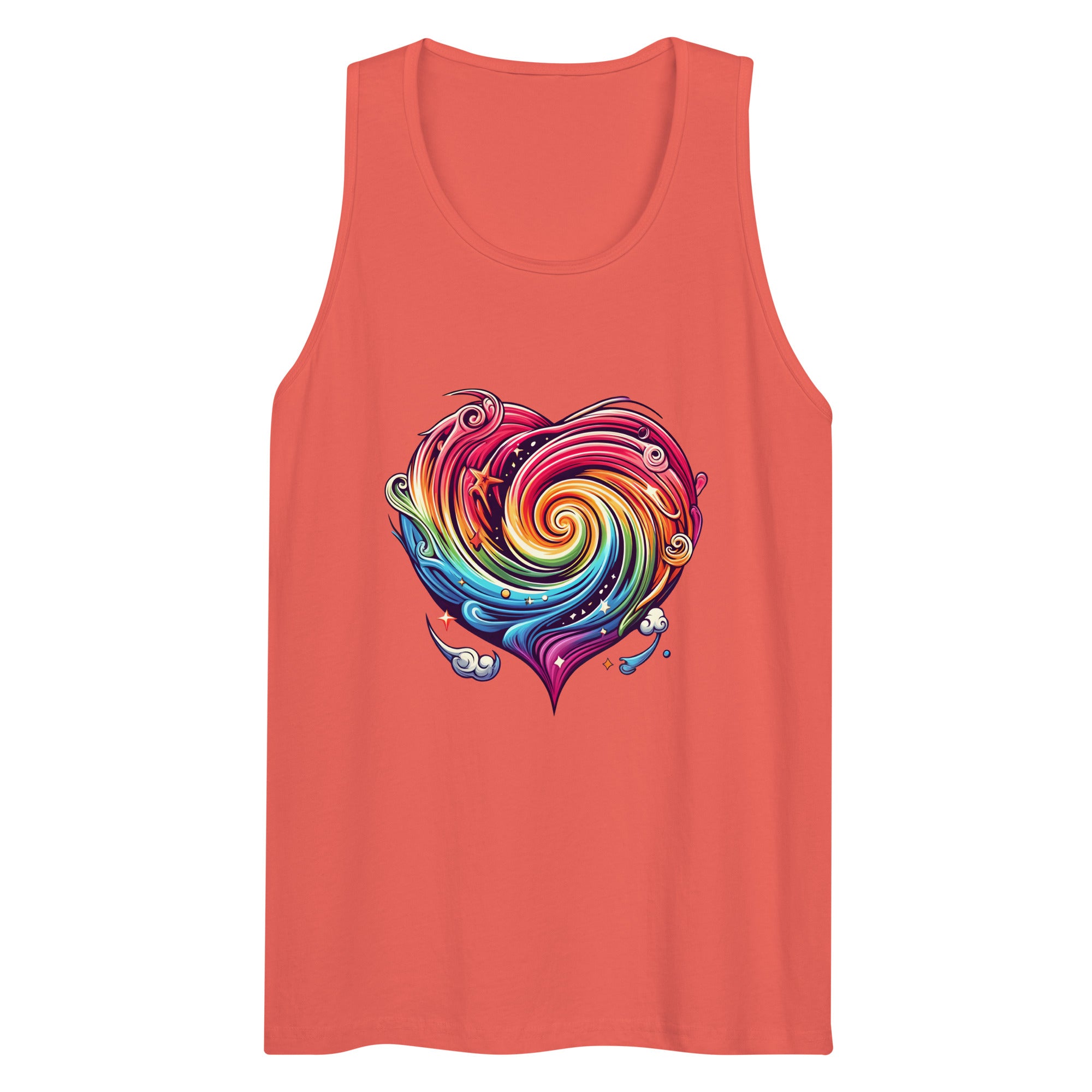 Heart Vortex Graphic Tank