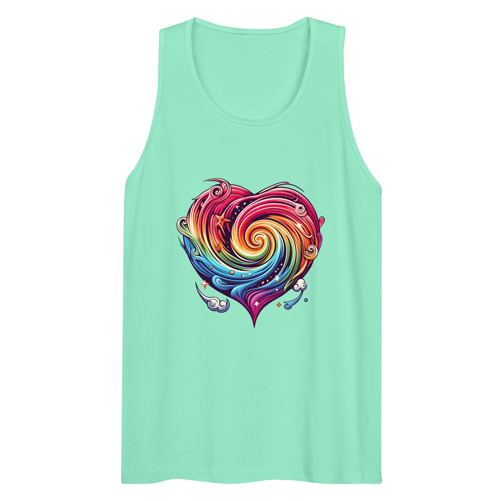 Heart Vortex Graphic Tank