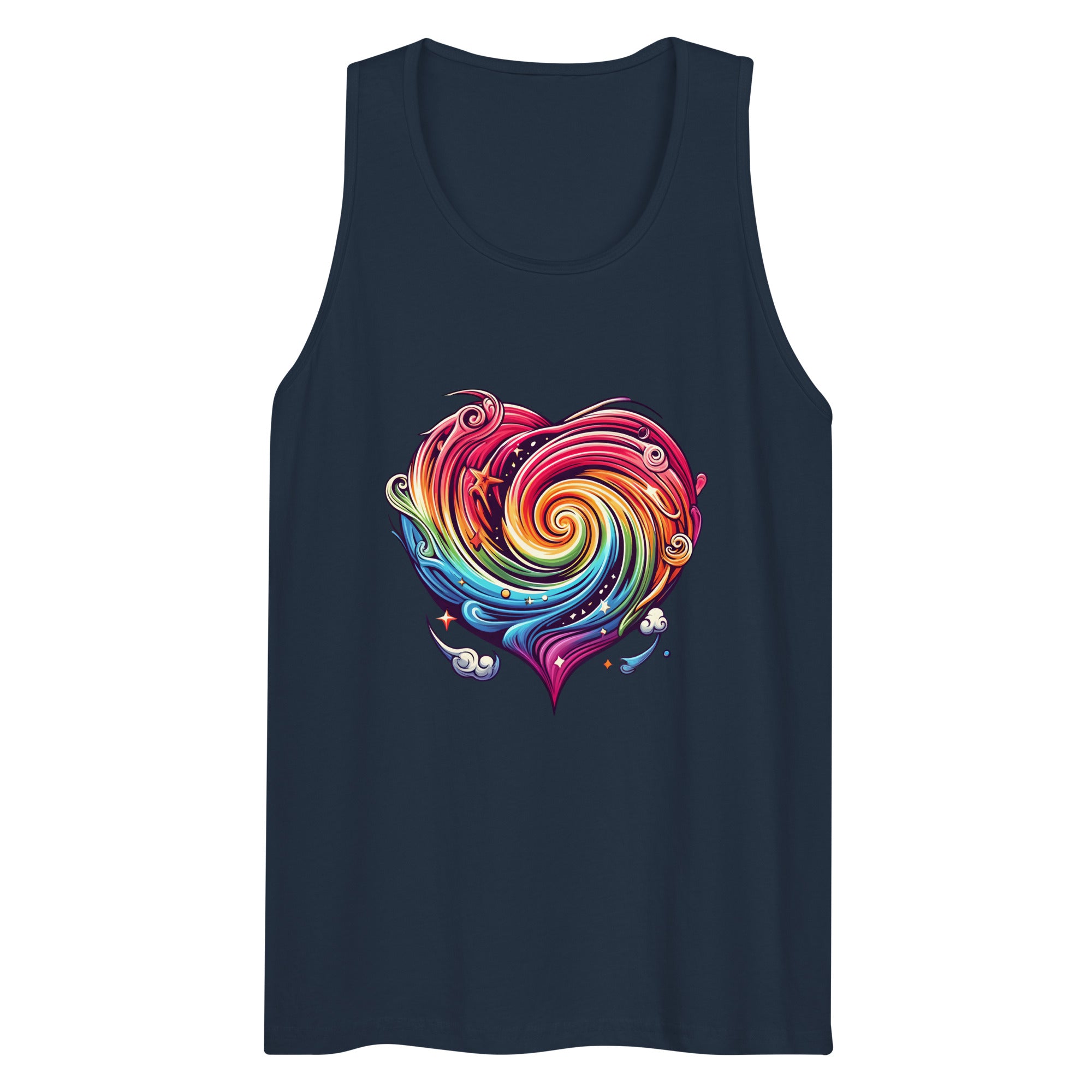 Heart Vortex Graphic Tank