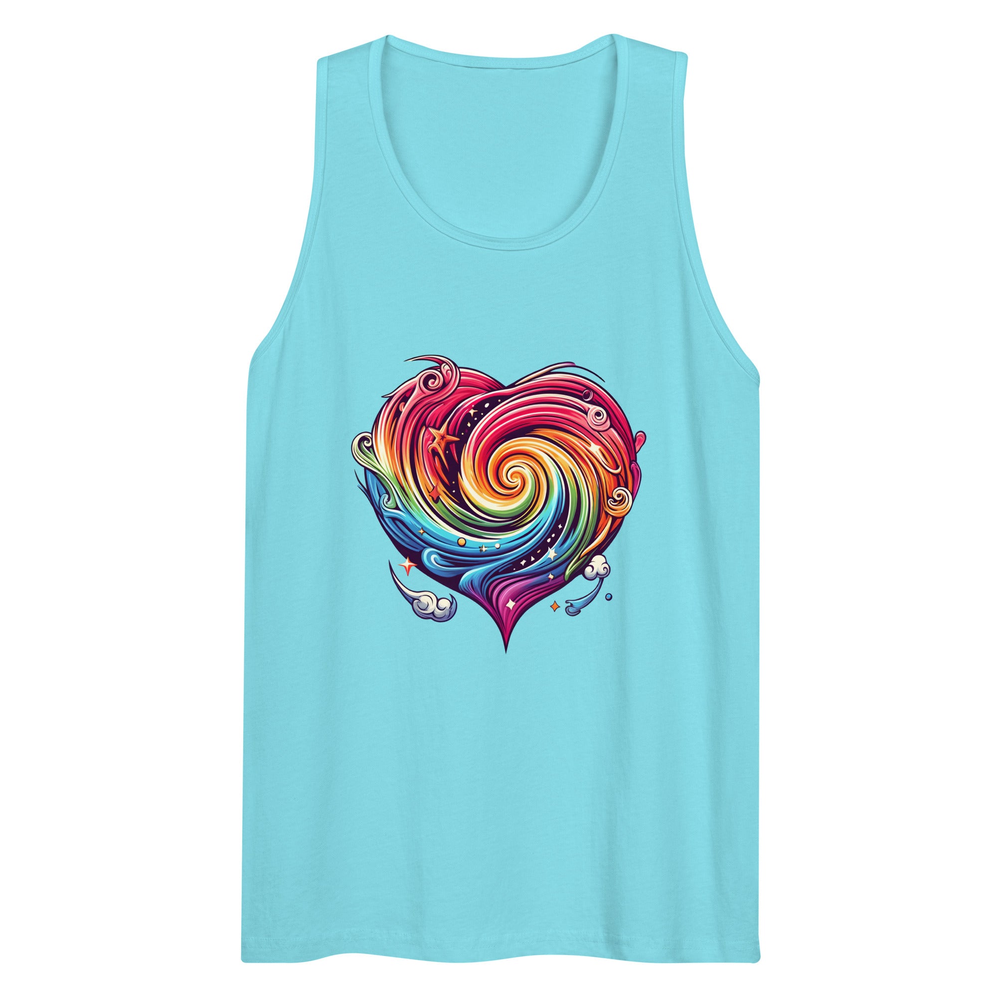 Heart Vortex Graphic Tank