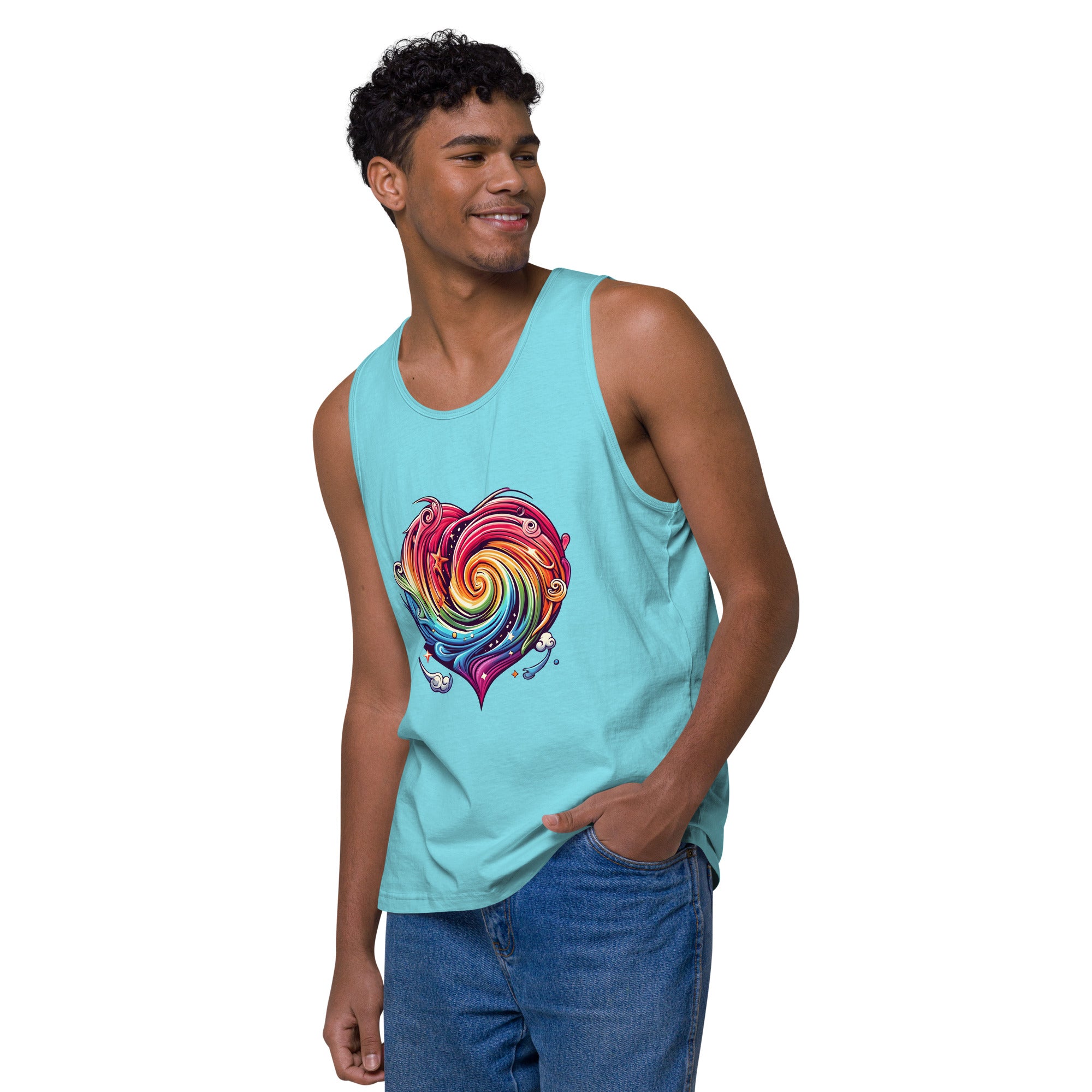 Heart Vortex Graphic Tank