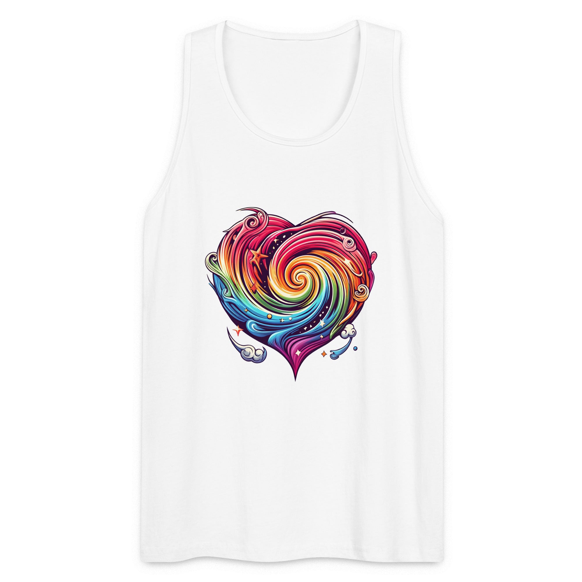 Heart Vortex Graphic Tank