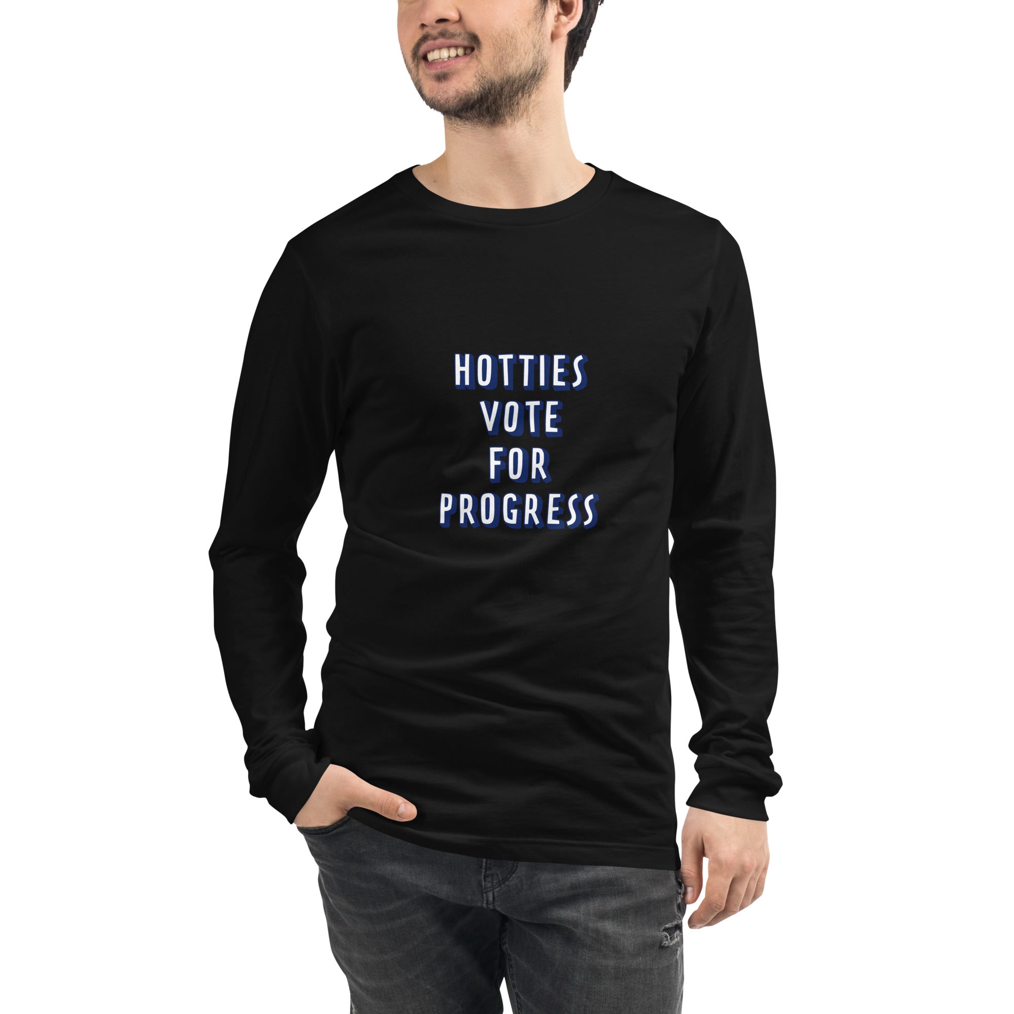 Hotties Vote For Progress Long Sleeve Tee