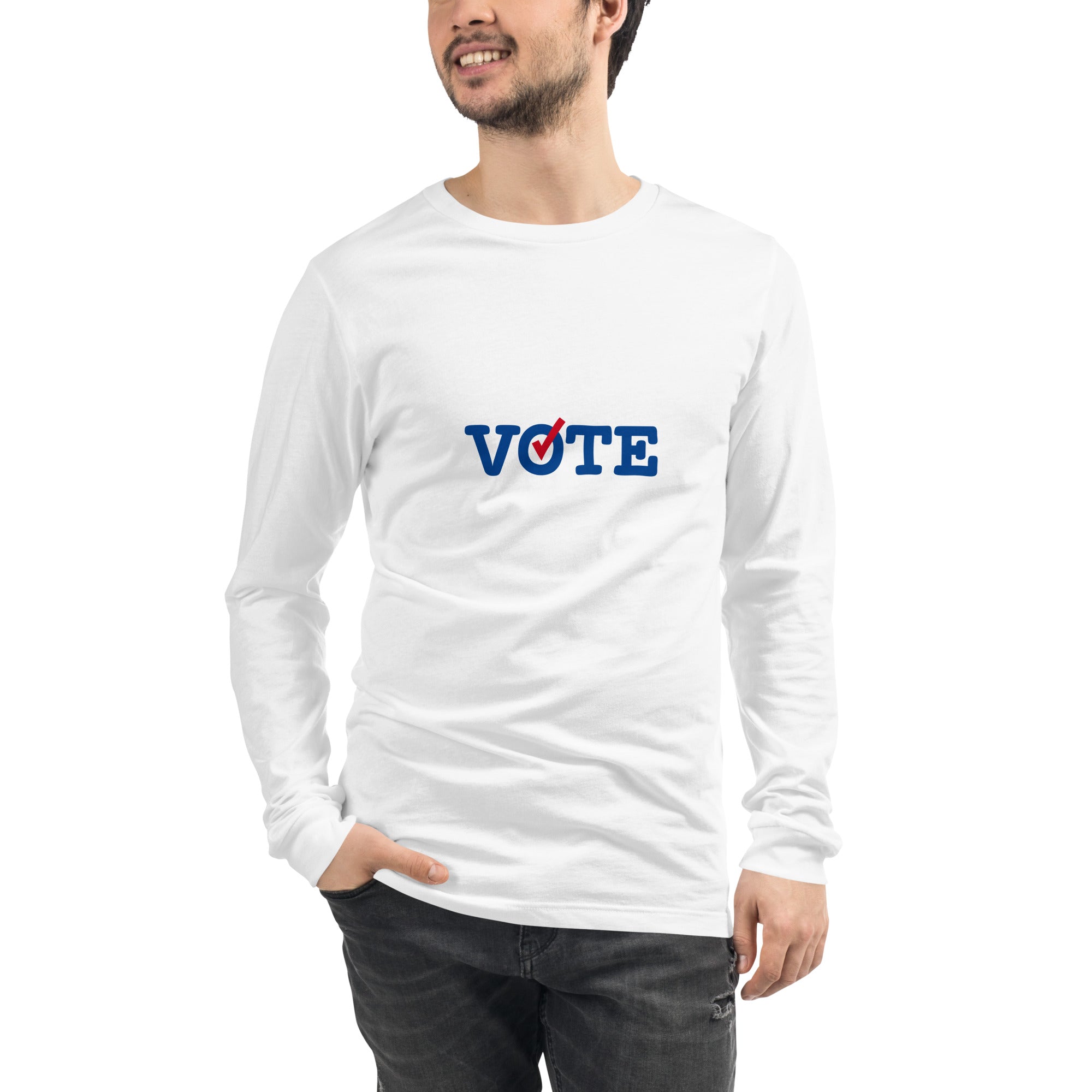 Vote Check Long Sleeve Tee